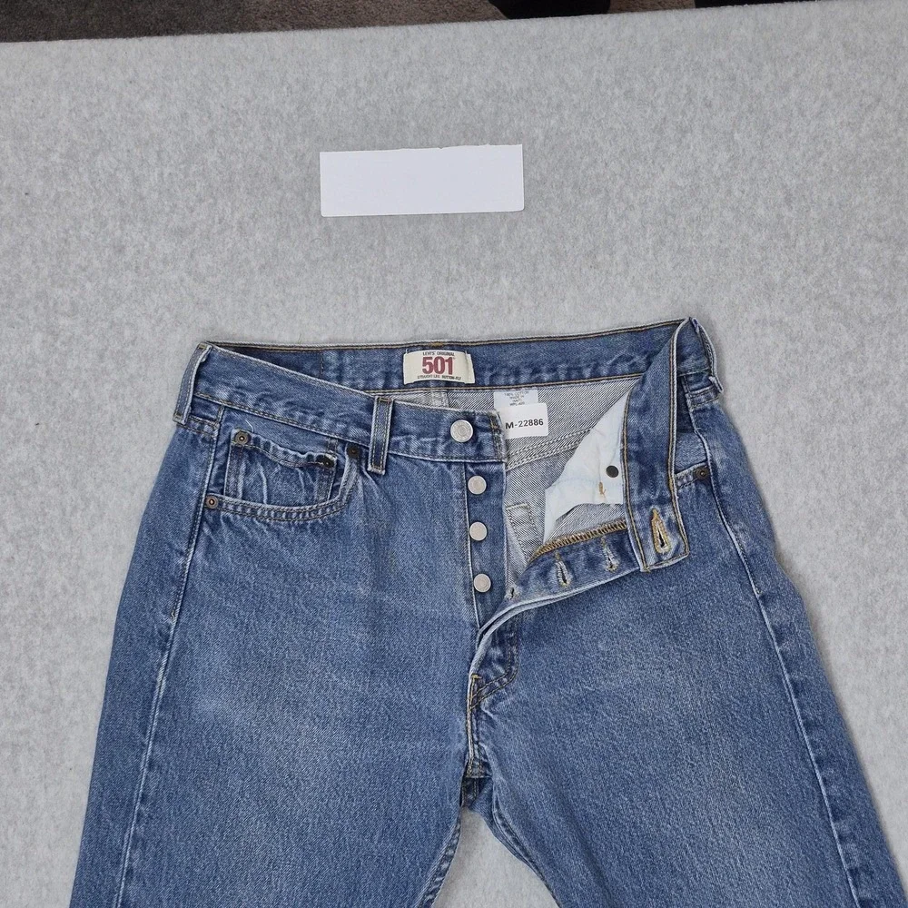 VINTAGE Levi's 501 Men Jeans 30X30 Blue Denim Original Fit Straight Y2K READ